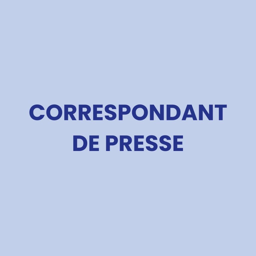 Correspondant de presse