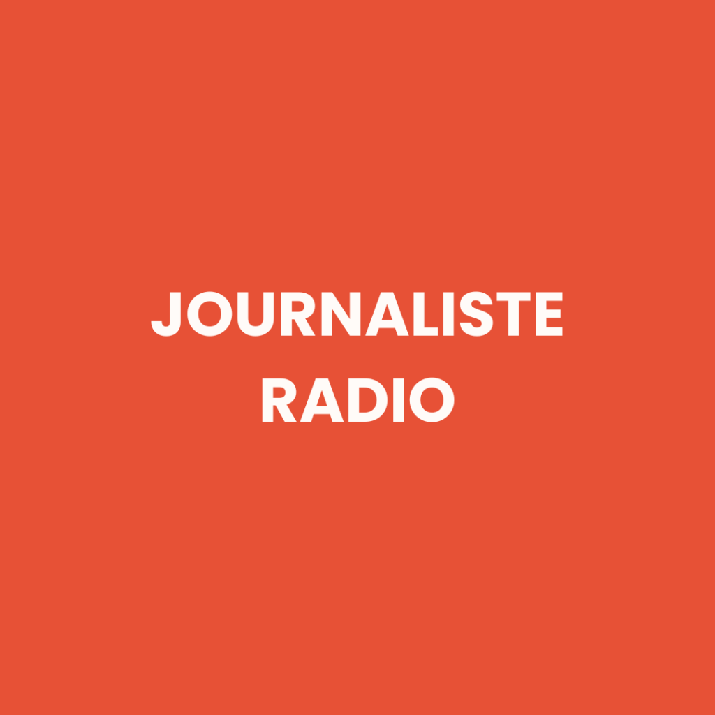 Journaliste radio