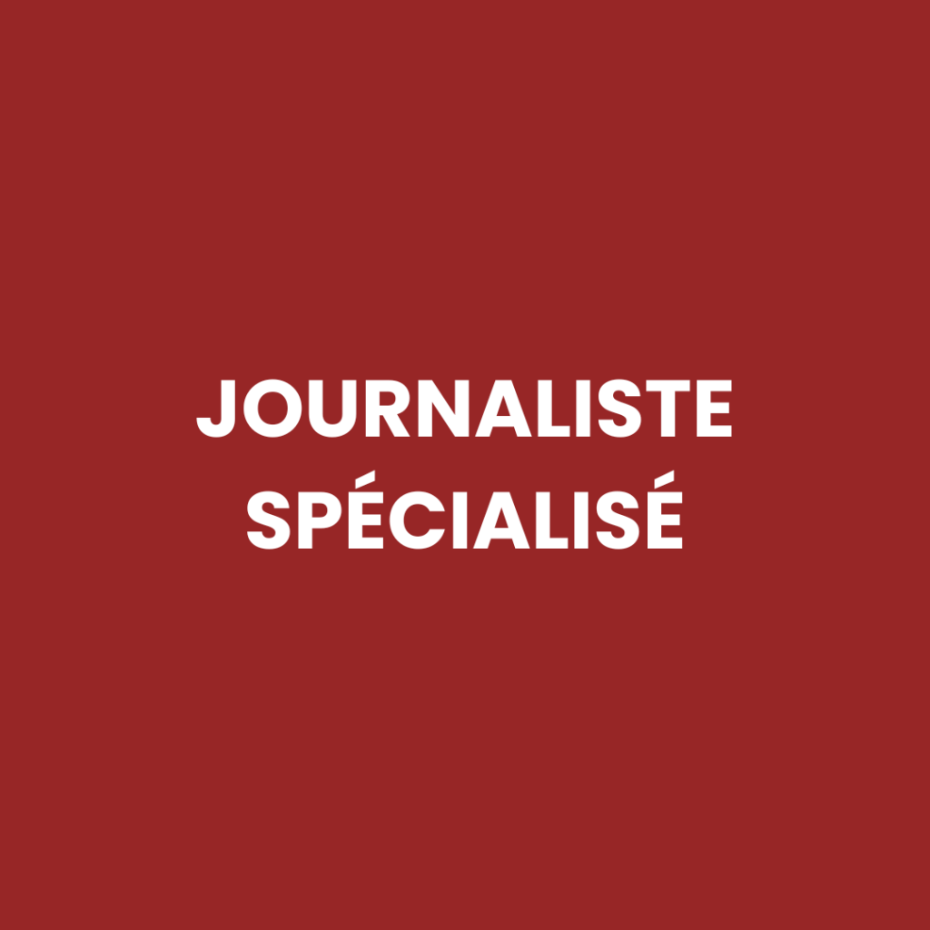Journaliste spécialisé