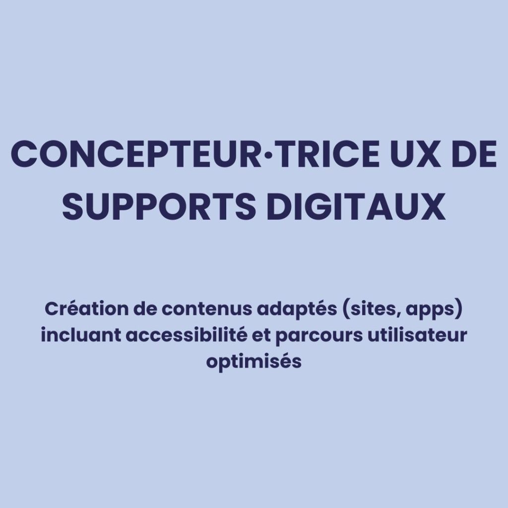 Concepteur·trice UX de supports digitaux