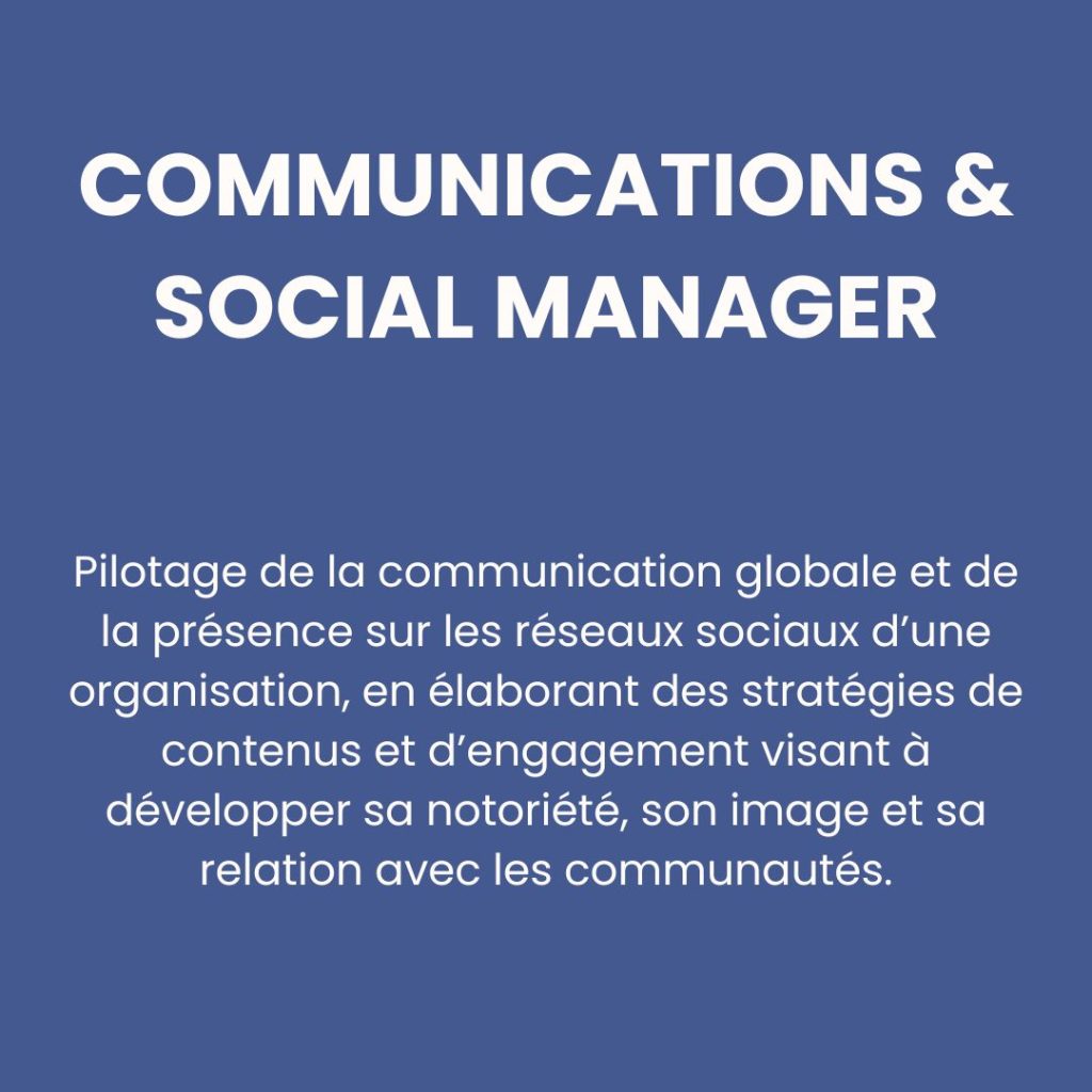Communications & Social Manager