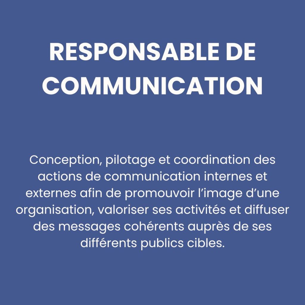 Responsable de communication
