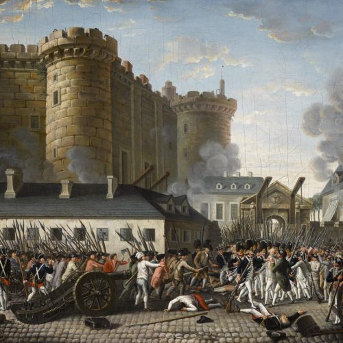 Tableau anonyme de la prise de la Bastille